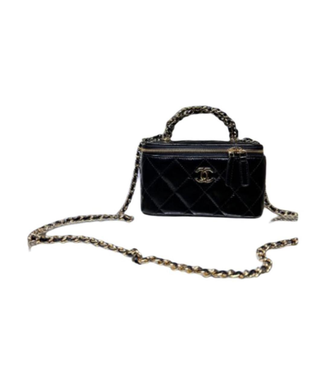 CHANEL Черная кожаная косметичка, фото 2