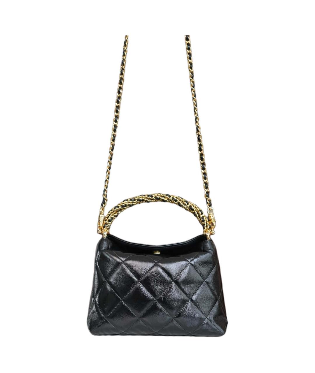 CHANEL Черная кожаная косметичка, фото 4