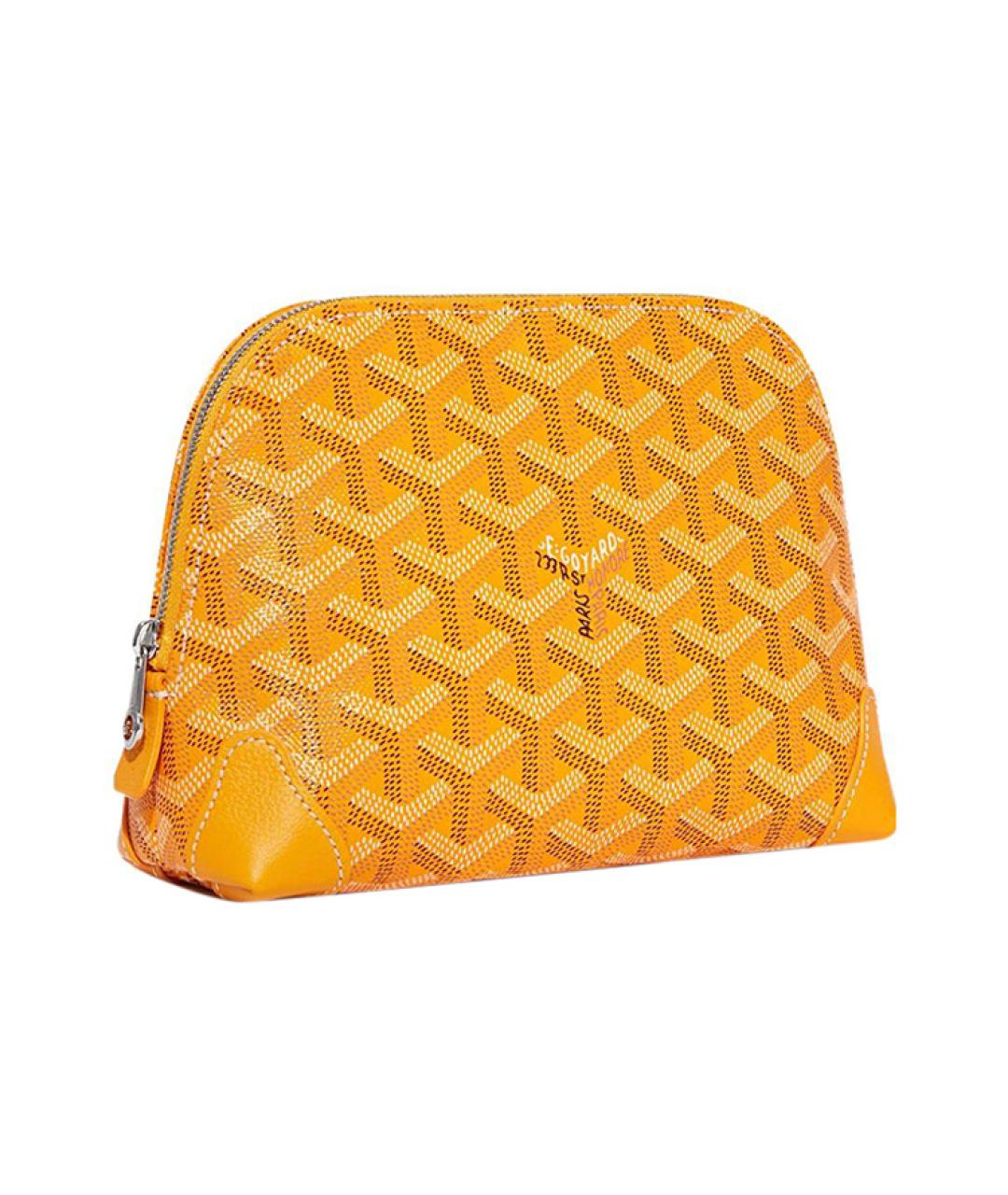 GOYARD Желтая косметичка, фото 2