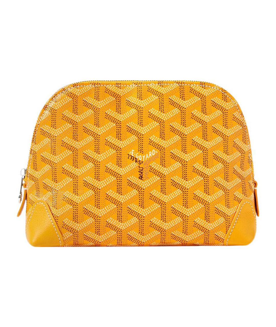 GOYARD Желтая косметичка, фото 1