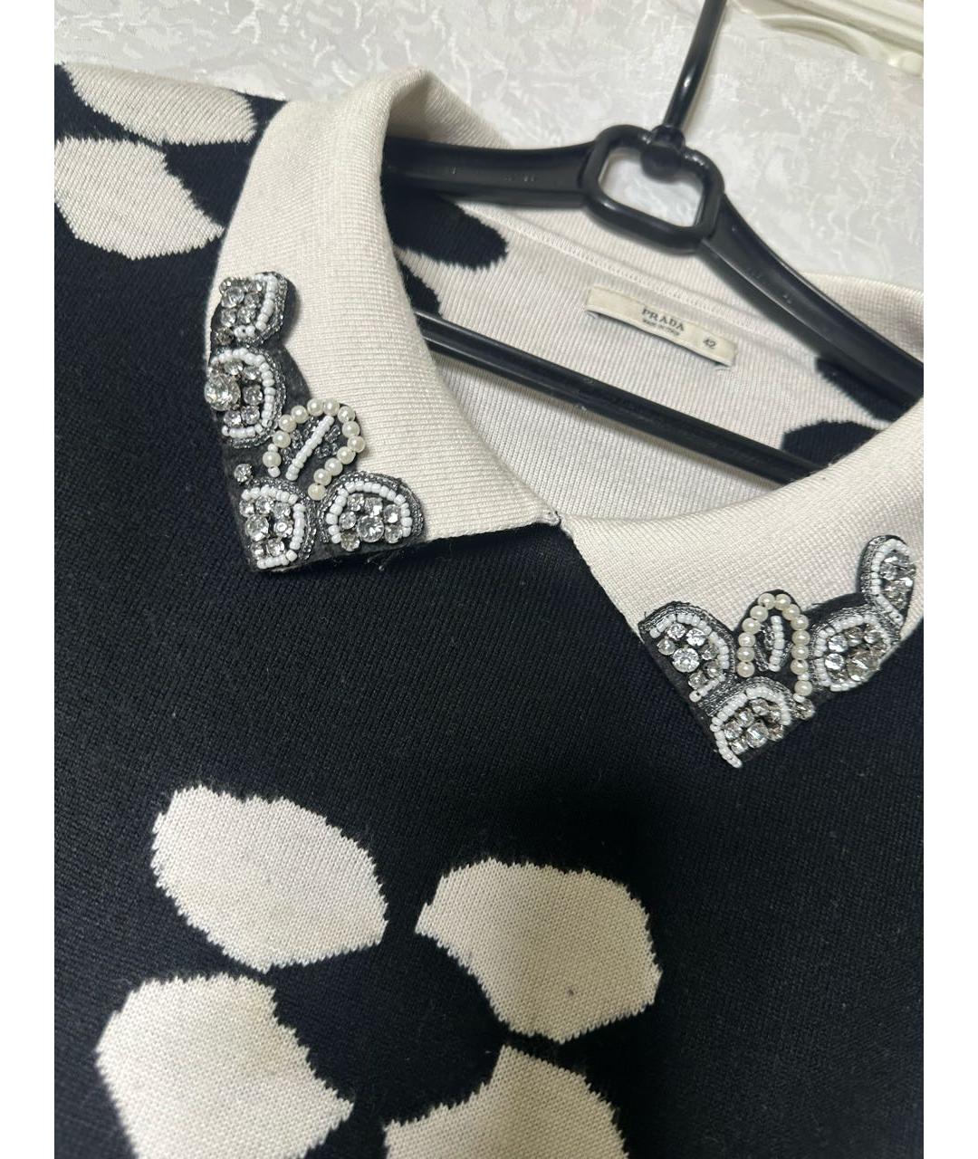 PRADA Черное кашемировое платье, фото 3