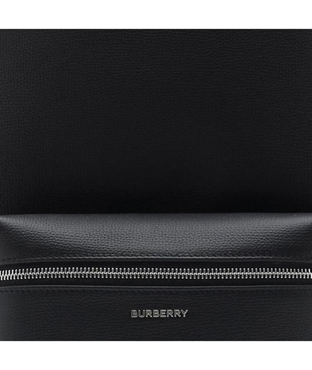 BURBERRY Черный кожаный рюкзак, фото 3