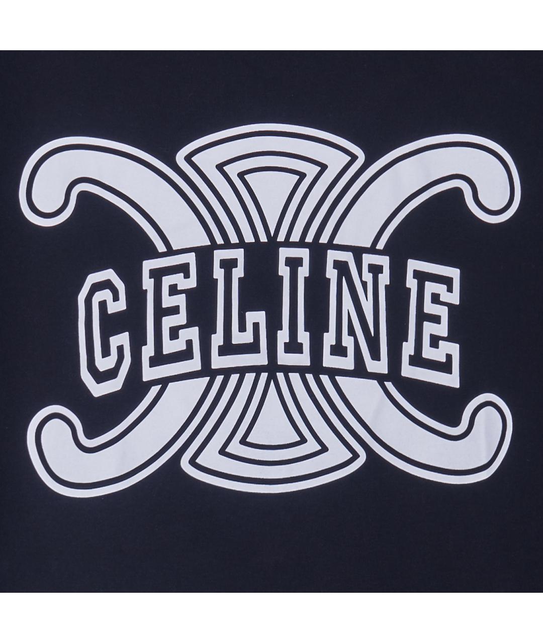 CELINE Черная майка, фото 4