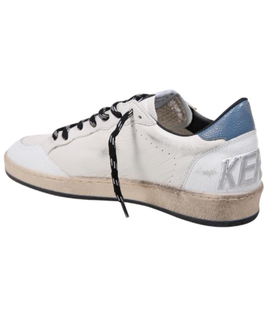 GOLDEN GOOSE DELUXE BRAND Белые кожаные низкие кроссовки / кеды, фото 4