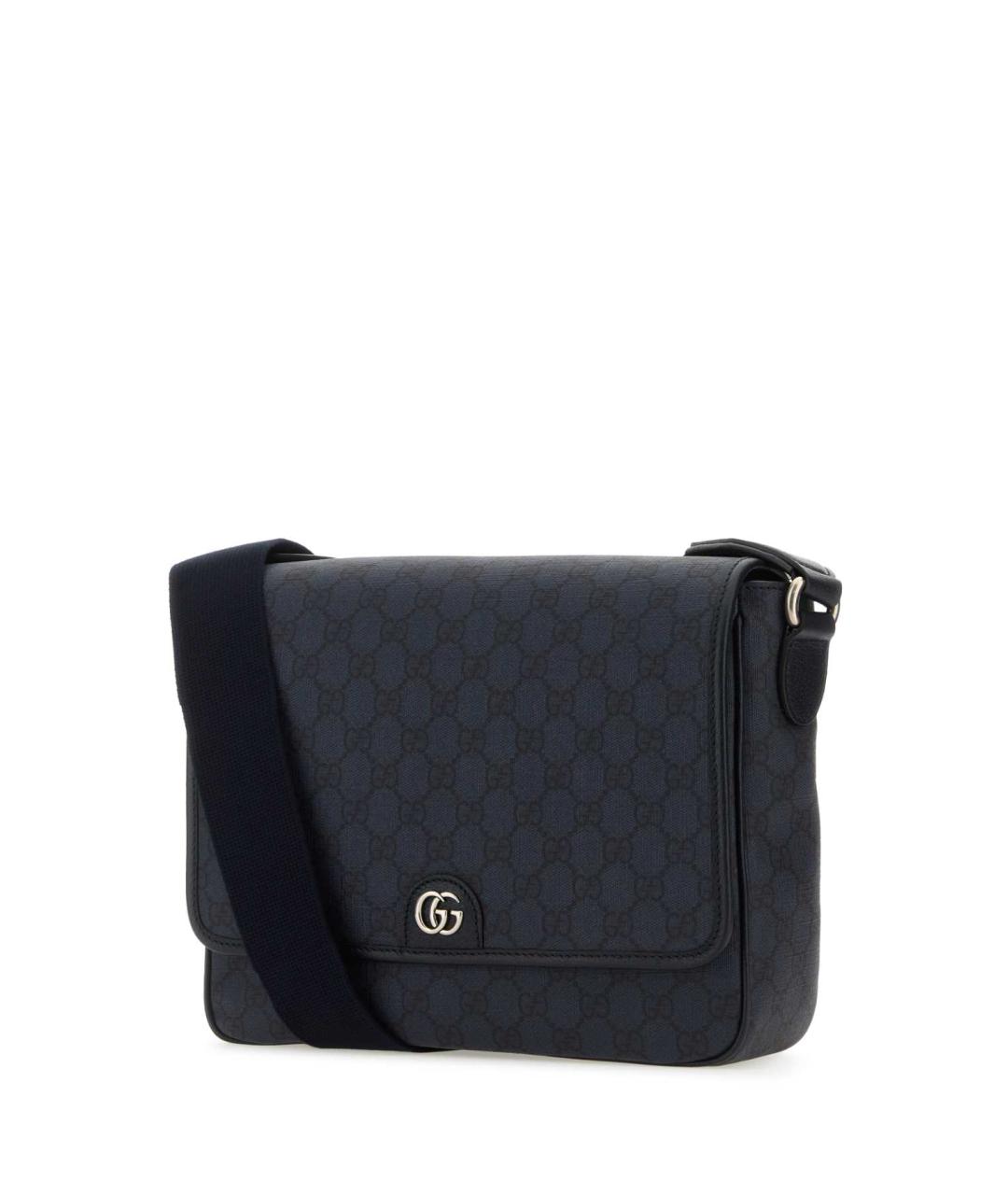 GUCCI Черная тканевая сумка на плечо, фото 2