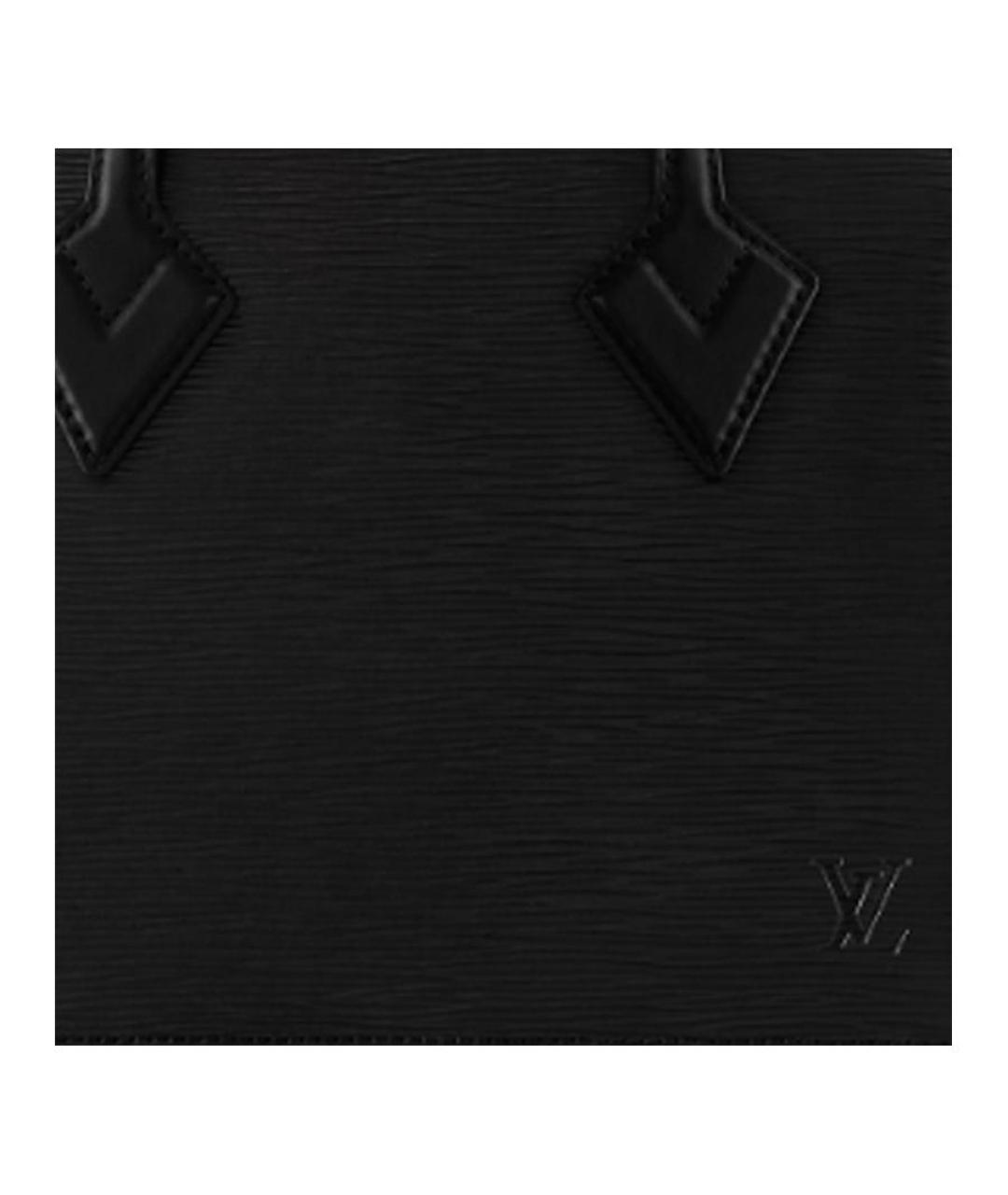 LOUIS VUITTON Черная кожаная сумка через плечо, фото 2