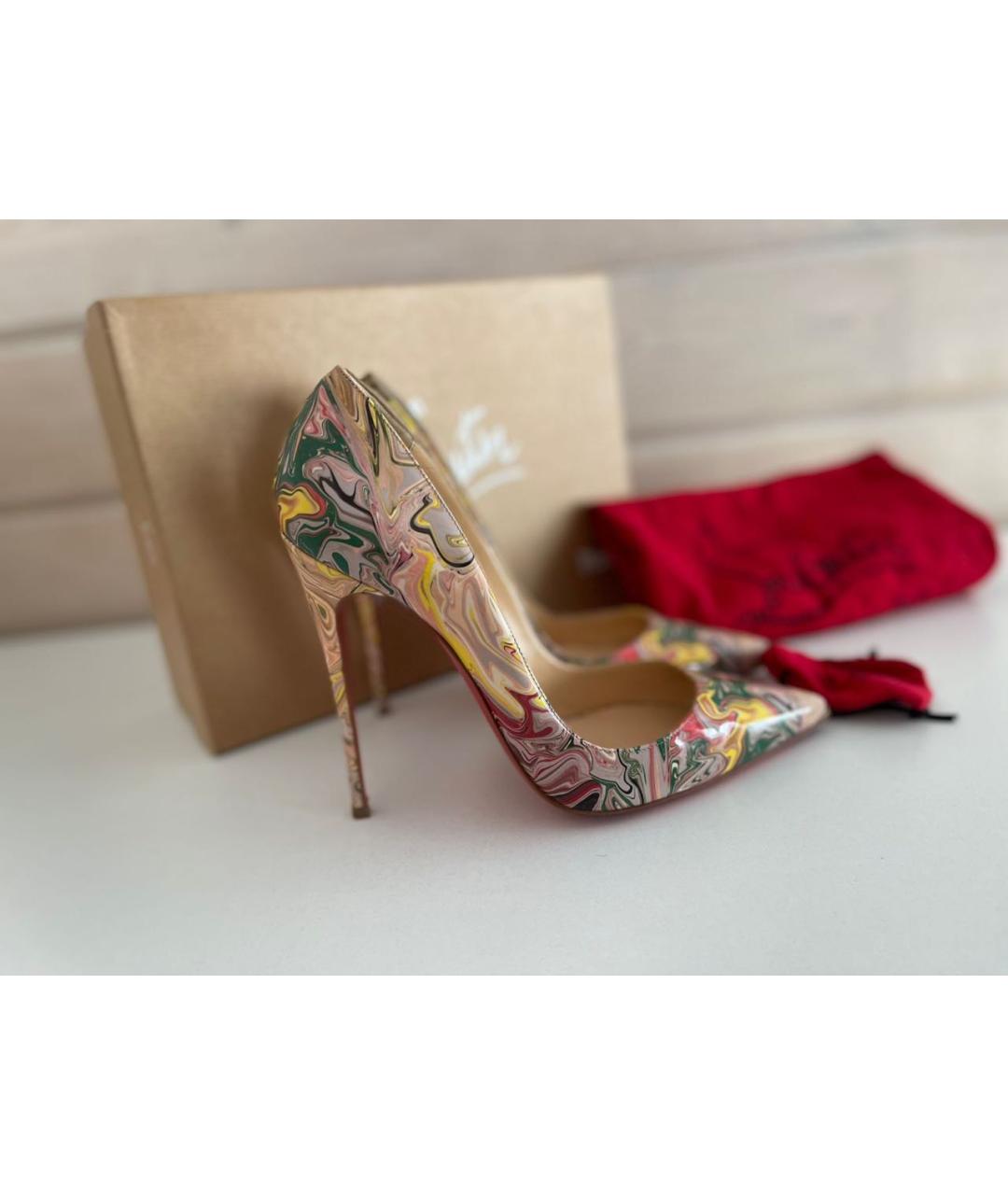 CHRISTIAN LOUBOUTIN Мульти кожаные туфли, фото 4