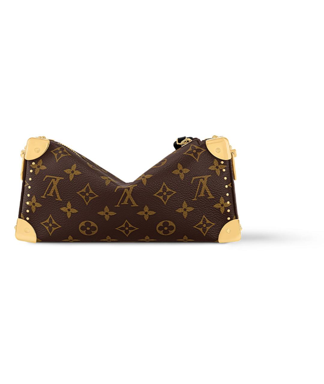 LOUIS VUITTON Коричневая кожаная сумка через плечо, фото 3