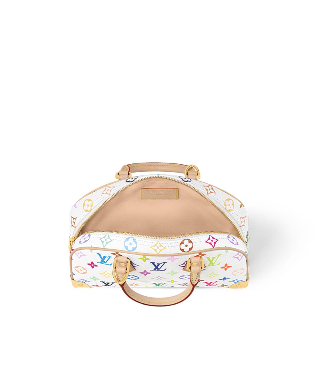 LOUIS VUITTON Белая кожаная сумка через плечо, фото 4