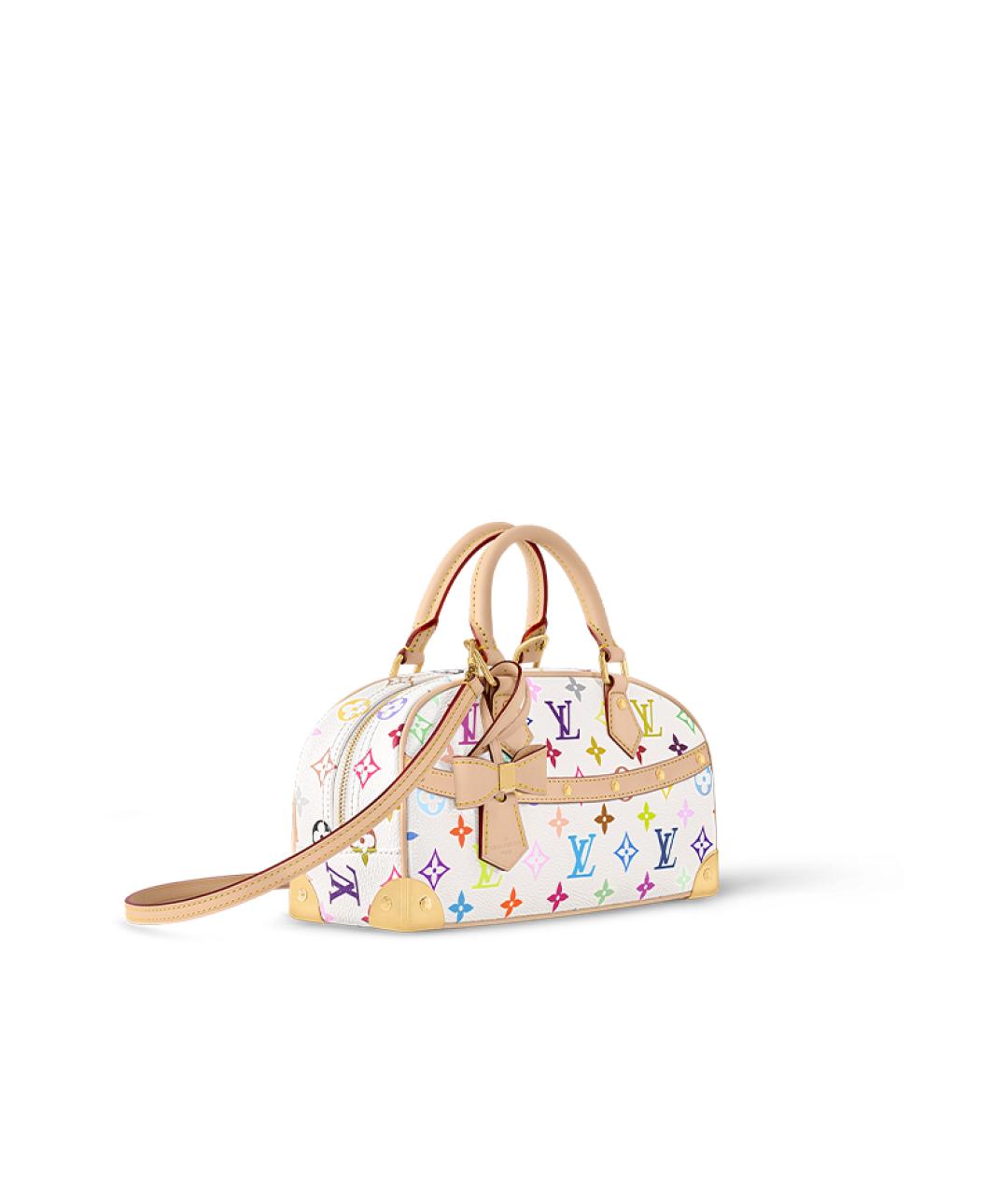 LOUIS VUITTON Белая кожаная сумка через плечо, фото 2