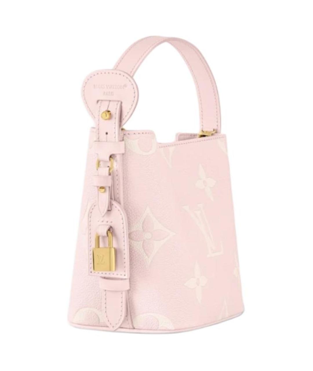 LOUIS VUITTON Розовая кожаная сумка через плечо, фото 2