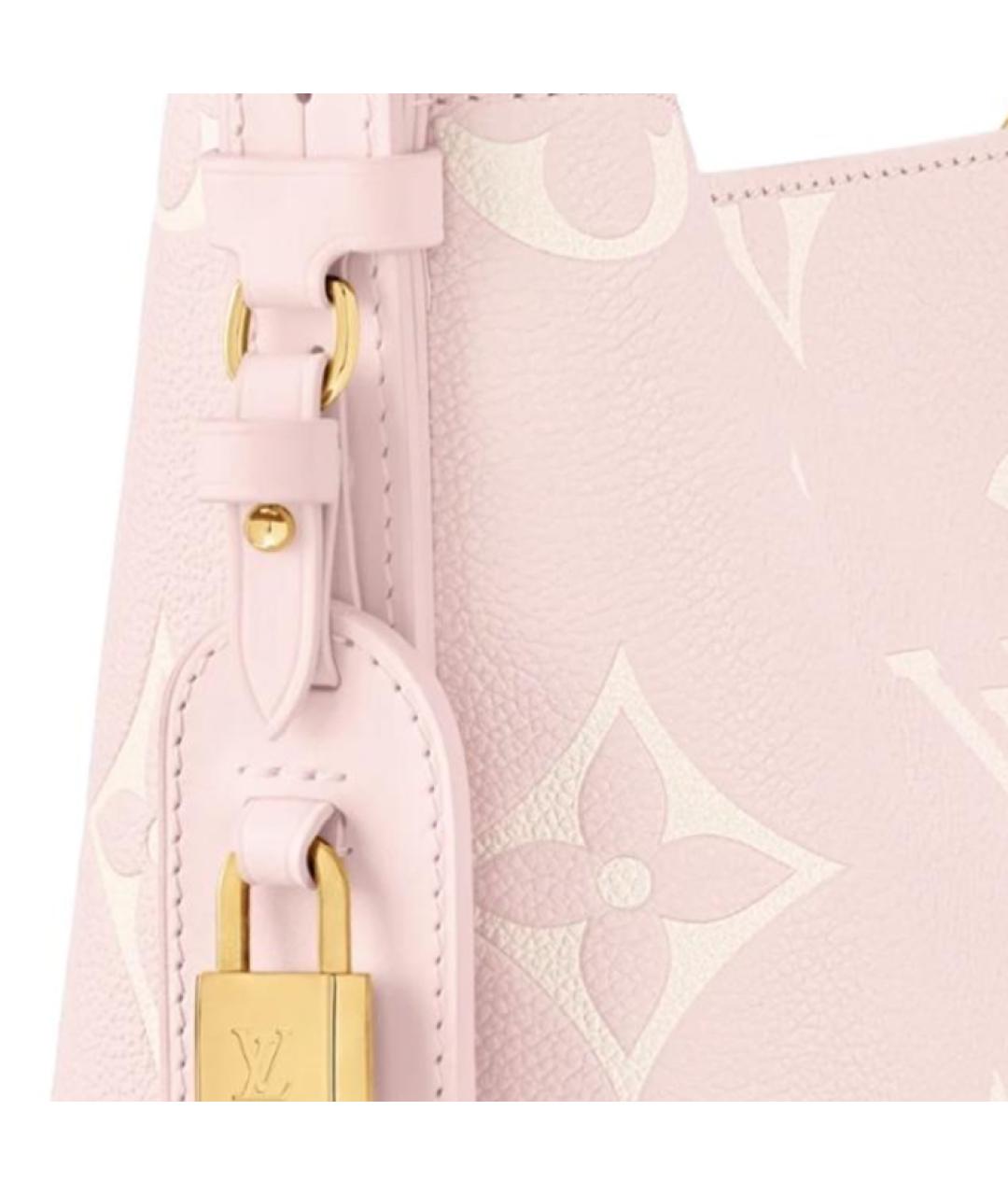 LOUIS VUITTON Розовая кожаная сумка через плечо, фото 4