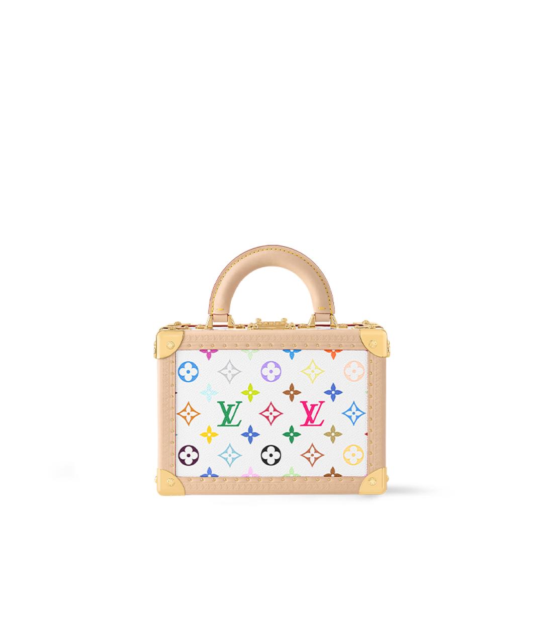 LOUIS VUITTON Белая кожаная сумка через плечо, фото 3