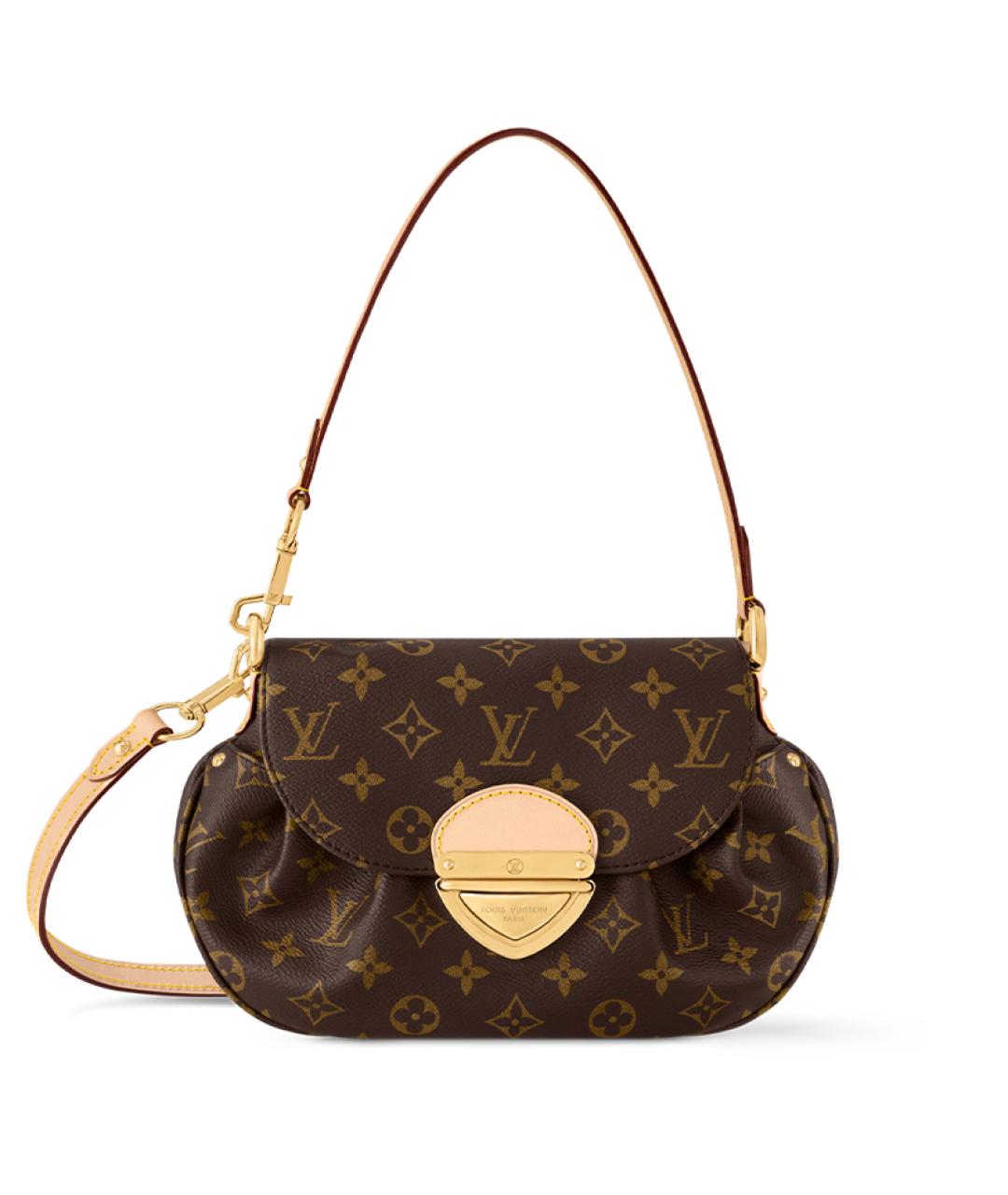 LOUIS VUITTON Коричневая кожаная сумка через плечо, фото 1