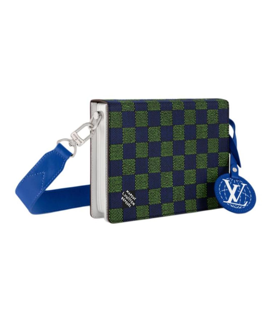 LOUIS VUITTON Синяя сумка через плечо, фото 2