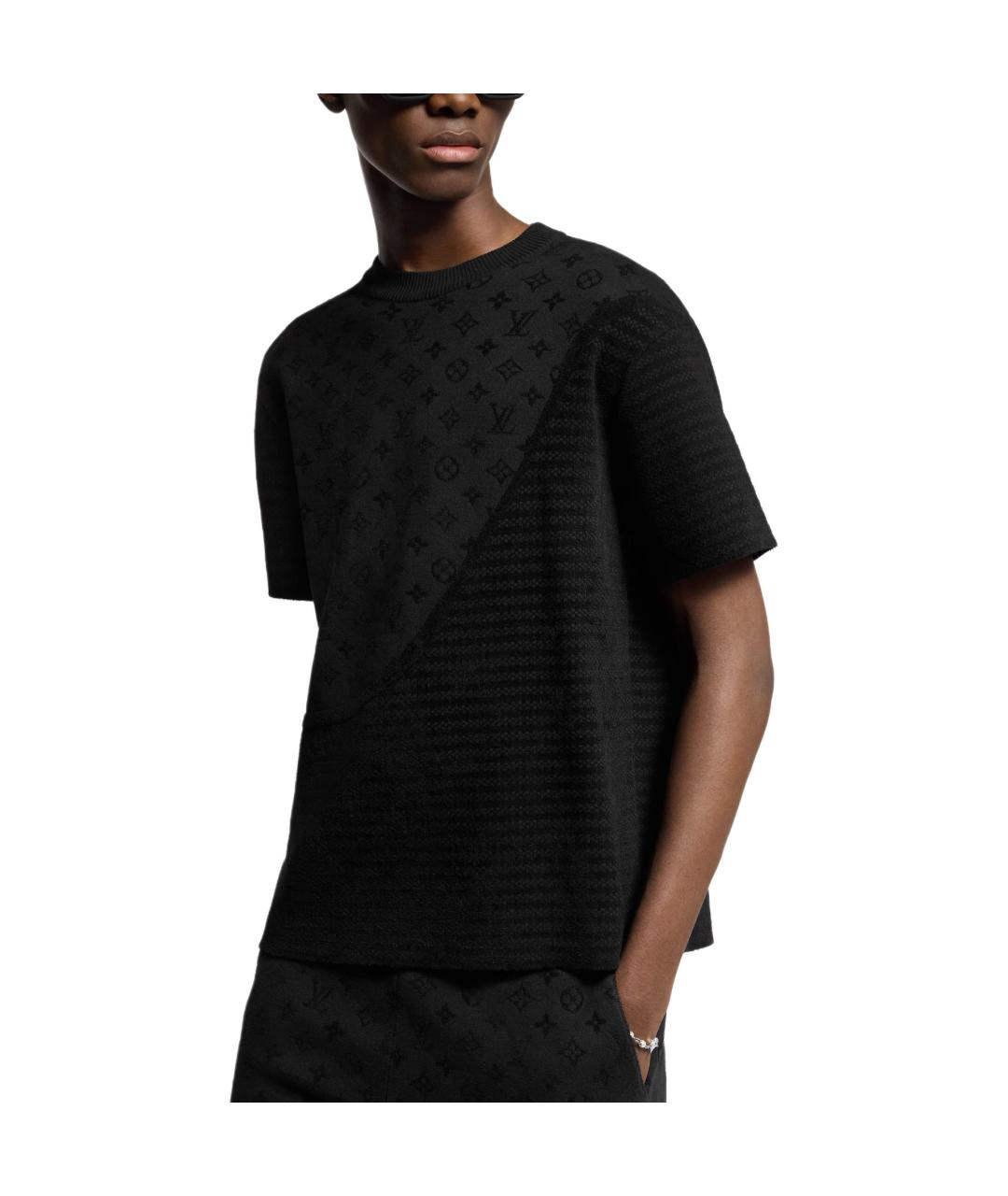 LOUIS VUITTON Черная футболка, фото 3