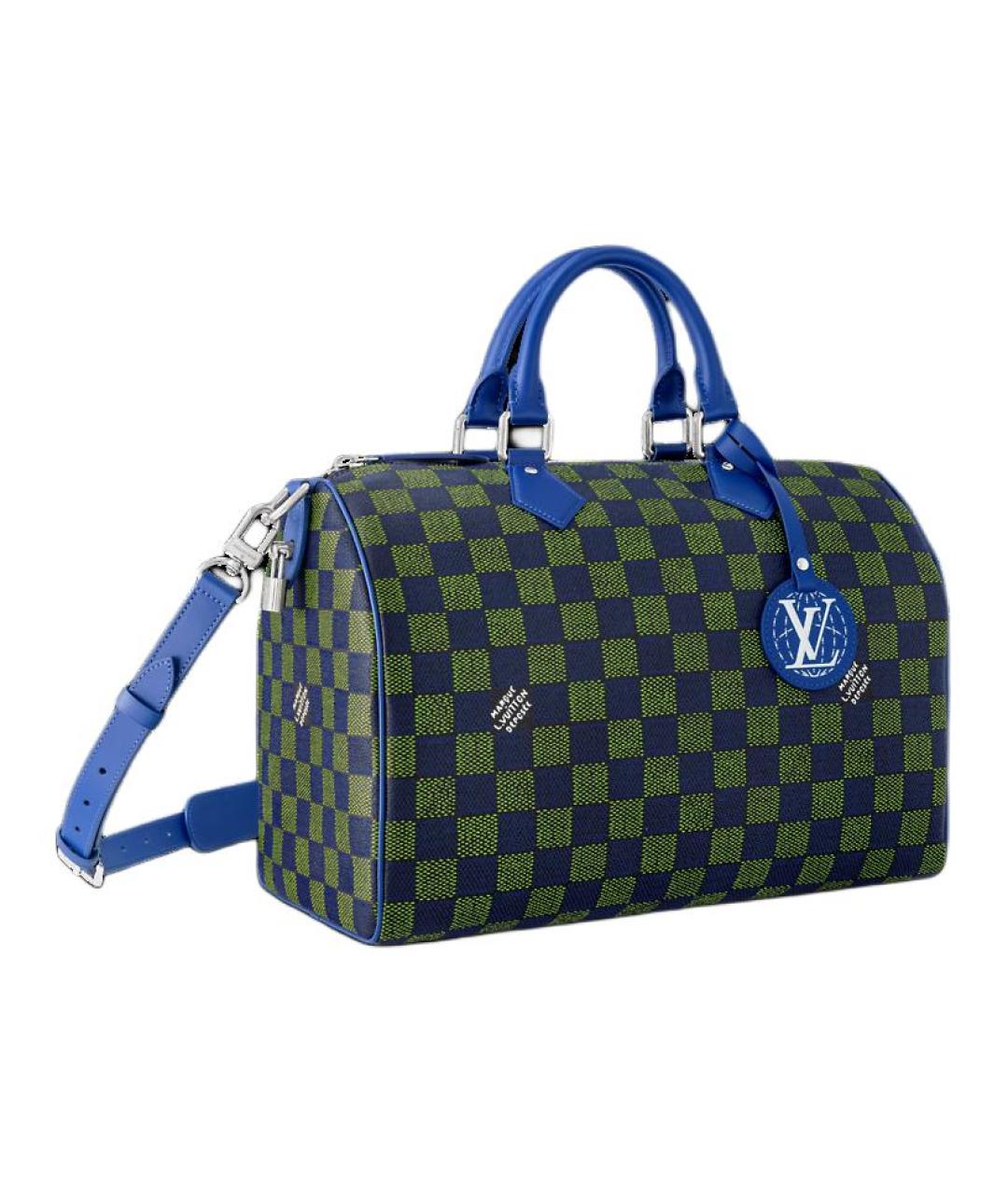 LOUIS VUITTON Синяя сумка через плечо, фото 2