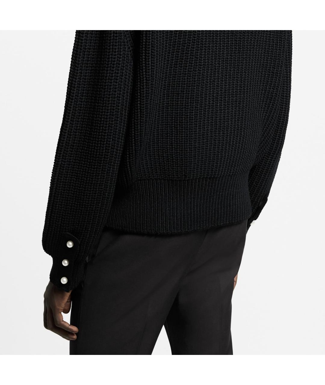 LOUIS VUITTON Черный шерстяной джемпер / свитер, фото 5