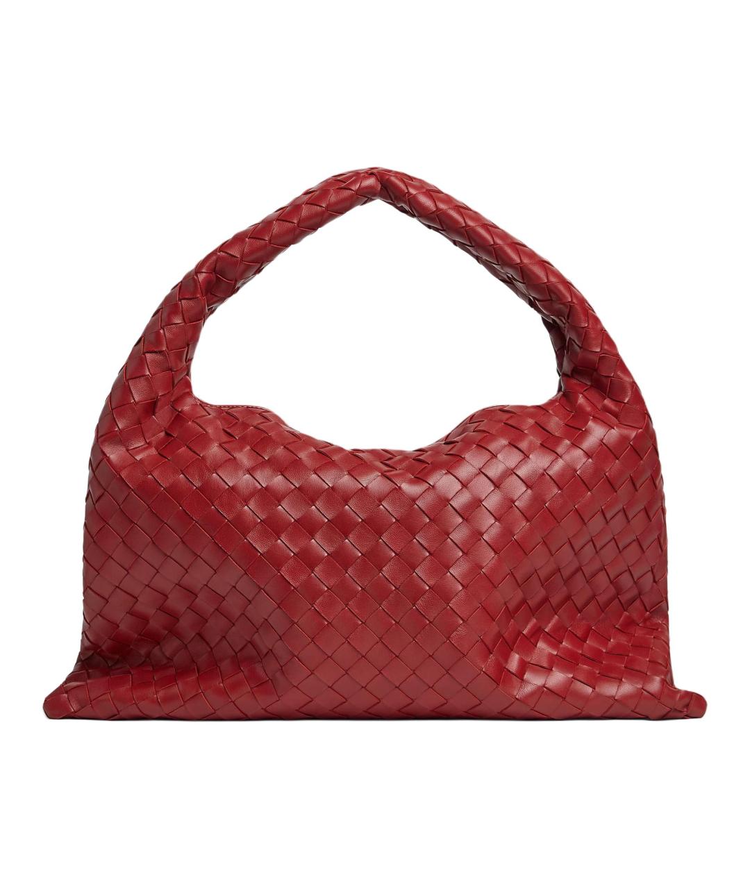 BOTTEGA VENETA Красная кожаная сумка через плечо, фото 3