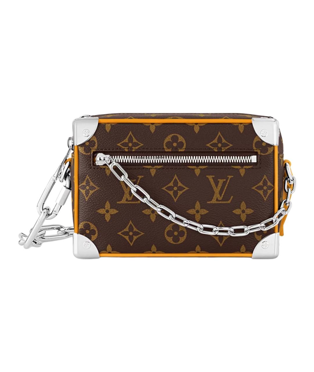 LOUIS VUITTON Коричневая кожаная сумка через плечо, фото 1
