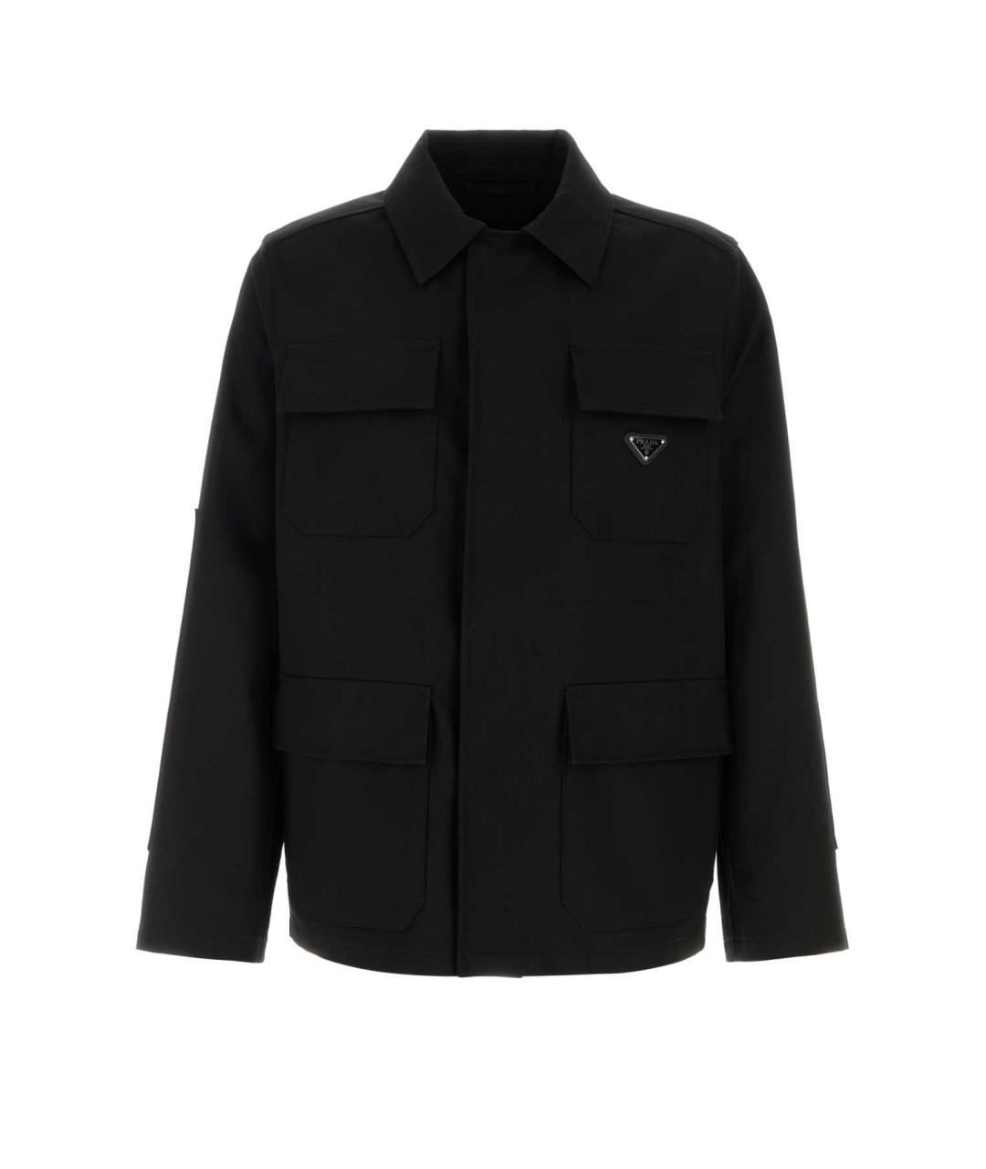 PRADA Черная хлопковая куртка, фото 1