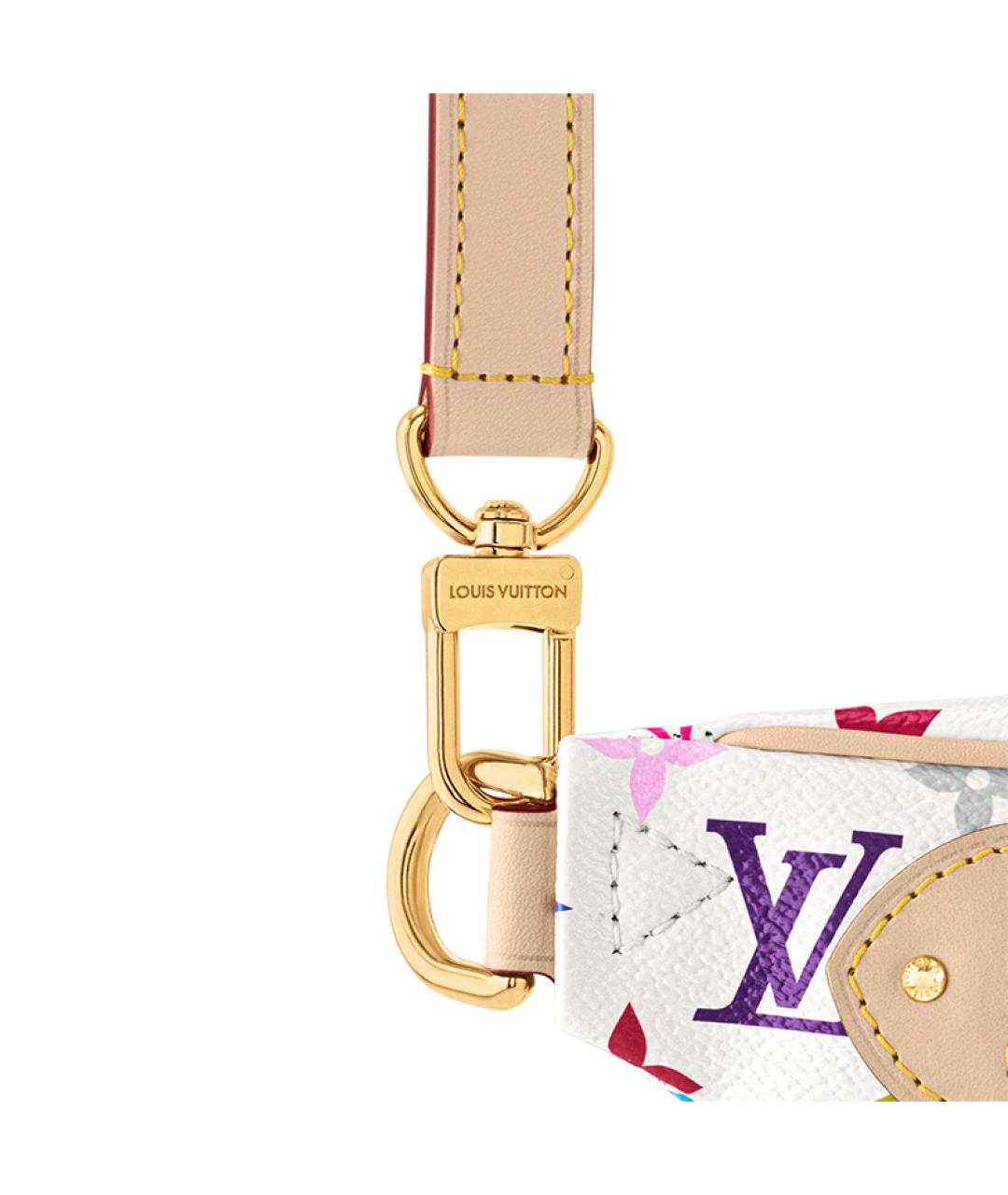 LOUIS VUITTON Бежевая кожаная поясная сумка, фото 5