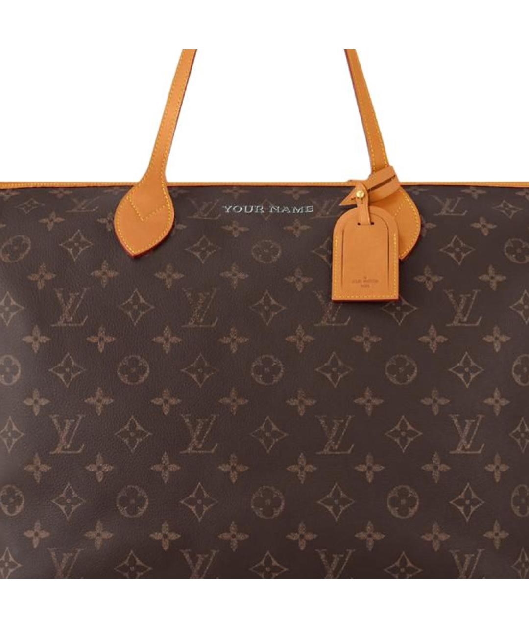 LOUIS VUITTON Коричневая сумка тоут, фото 3