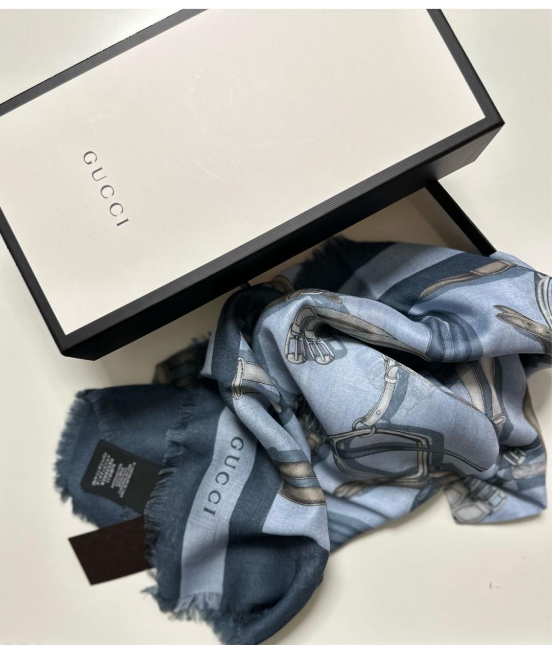 GUCCI Голубой платок, фото 6
