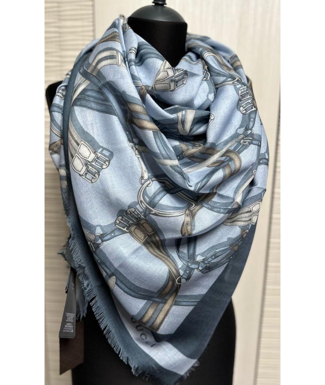 GUCCI Голубой платок, фото 2