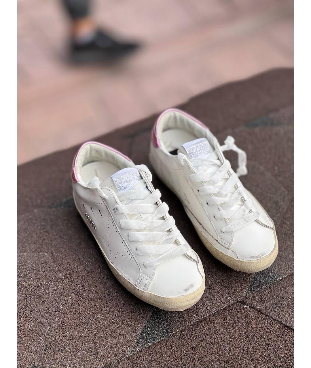 GOLDEN GOOSE DELUXE BRAND Белые кожаные кеды, фото 3