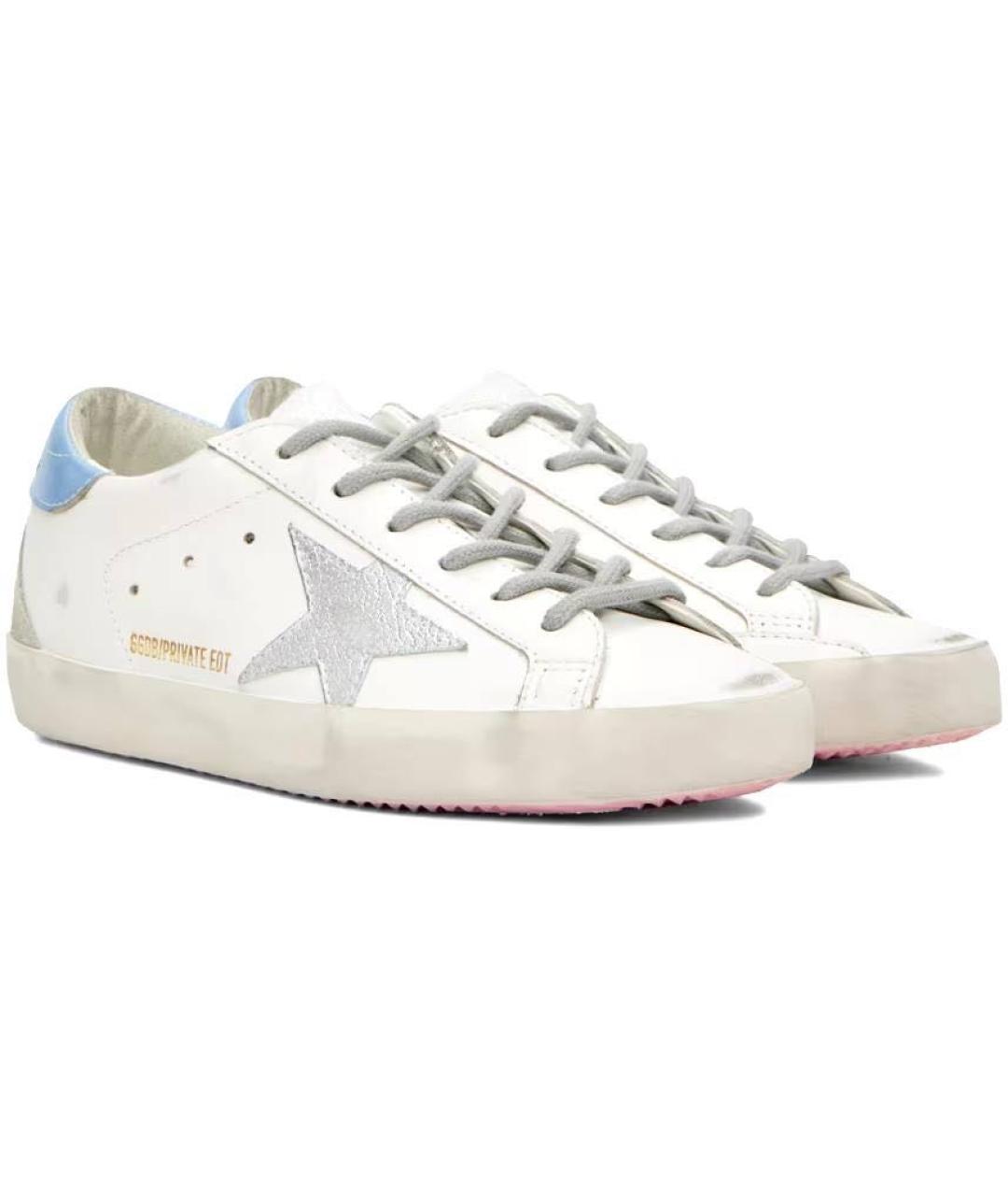 GOLDEN GOOSE DELUXE BRAND Белые кожаные кеды, фото 2