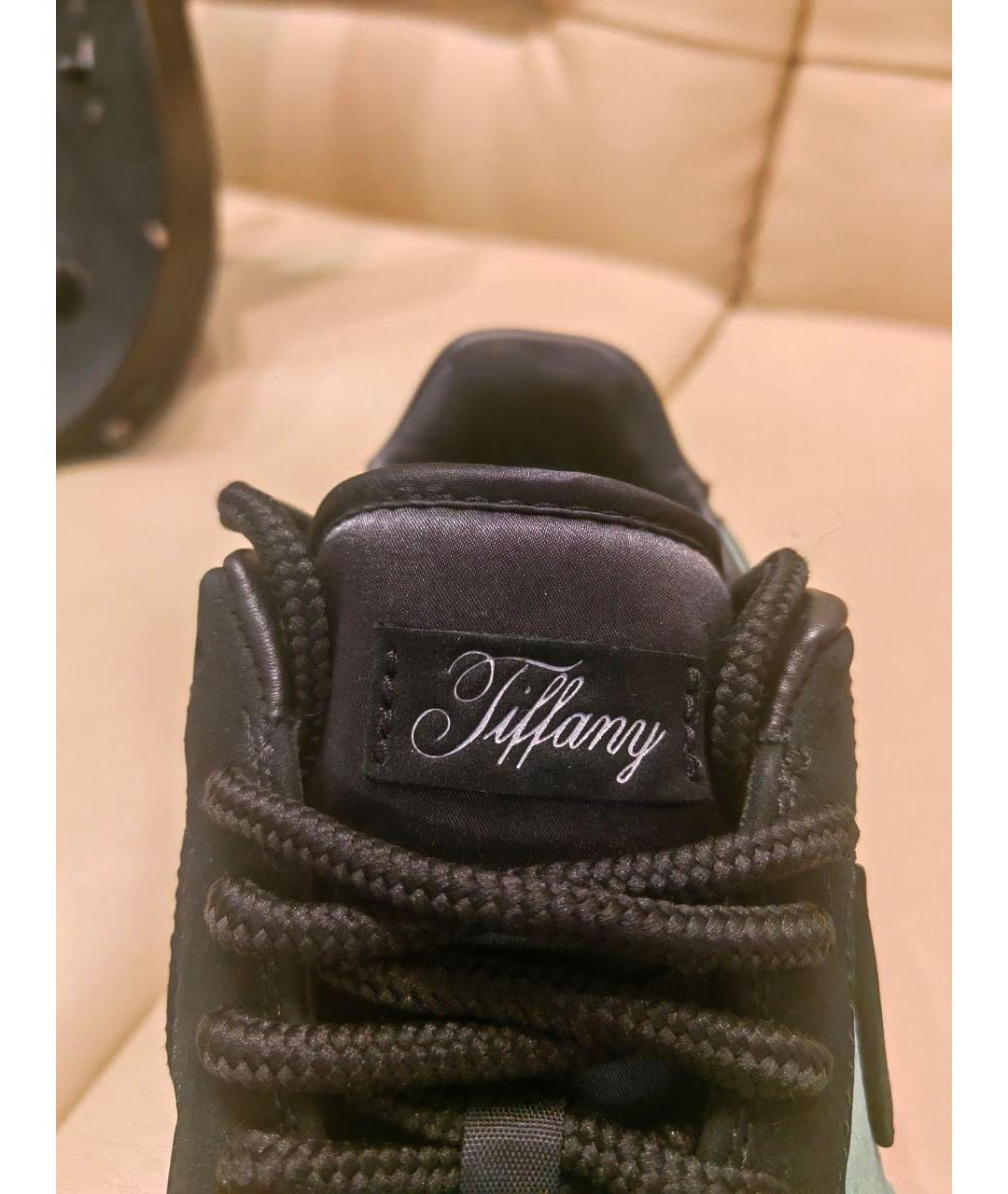 NIKE Бирюзовые кожаные низкие кроссовки / кеды, фото 5