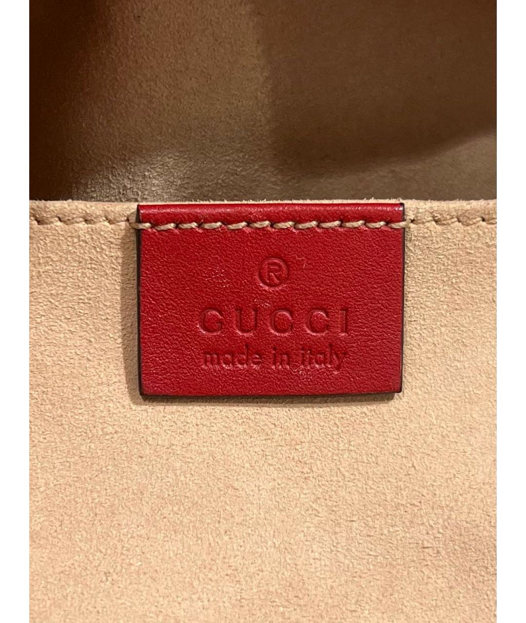 GUCCI Красная кожаная поясная сумка, фото 7