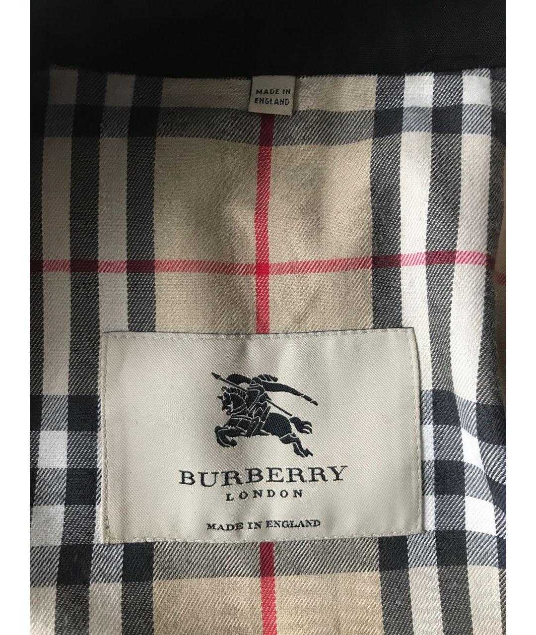 BURBERRY Коричневый полиэстеровый тренч/плащ, фото 3