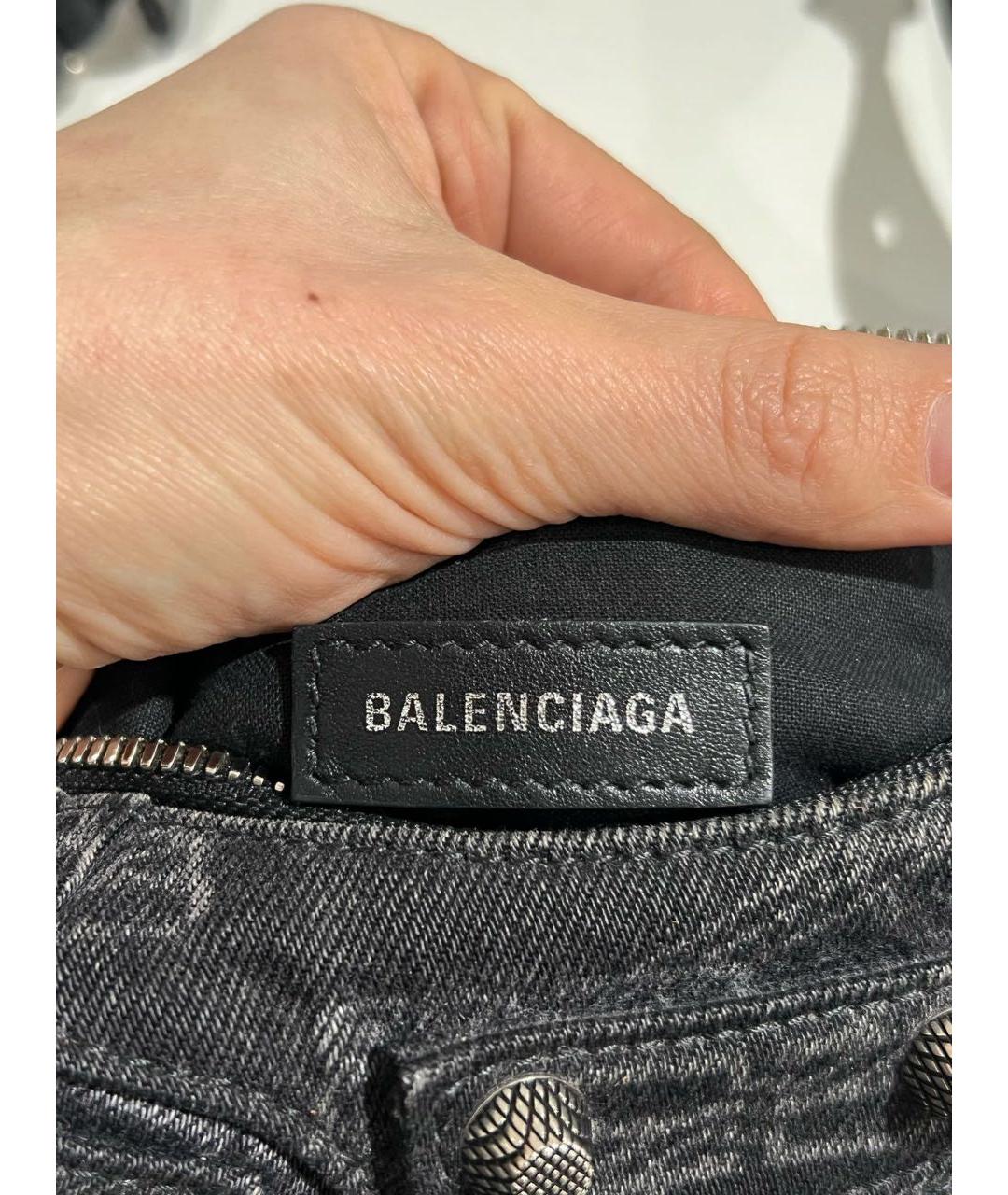 BALENCIAGA Серая деним сумка тоут, фото 6