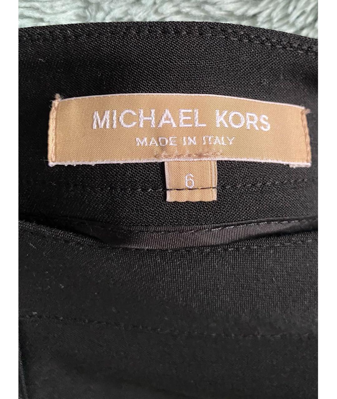 MICHAEL KORS Черная ацетатная юбка миди, фото 2