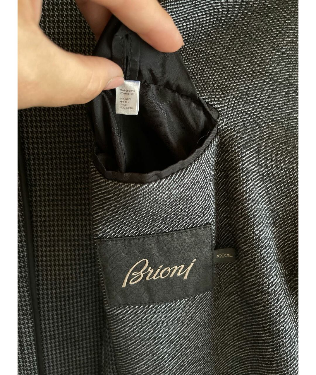 BRIONI Серый шерстяной пиджак, фото 8