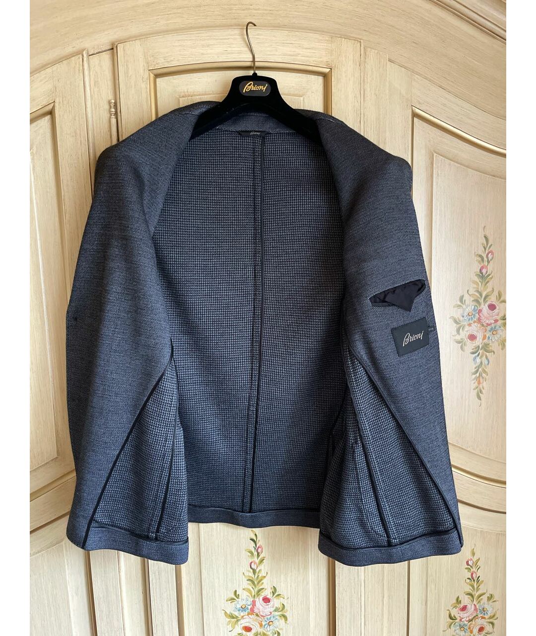 BRIONI Серый шерстяной пиджак, фото 3