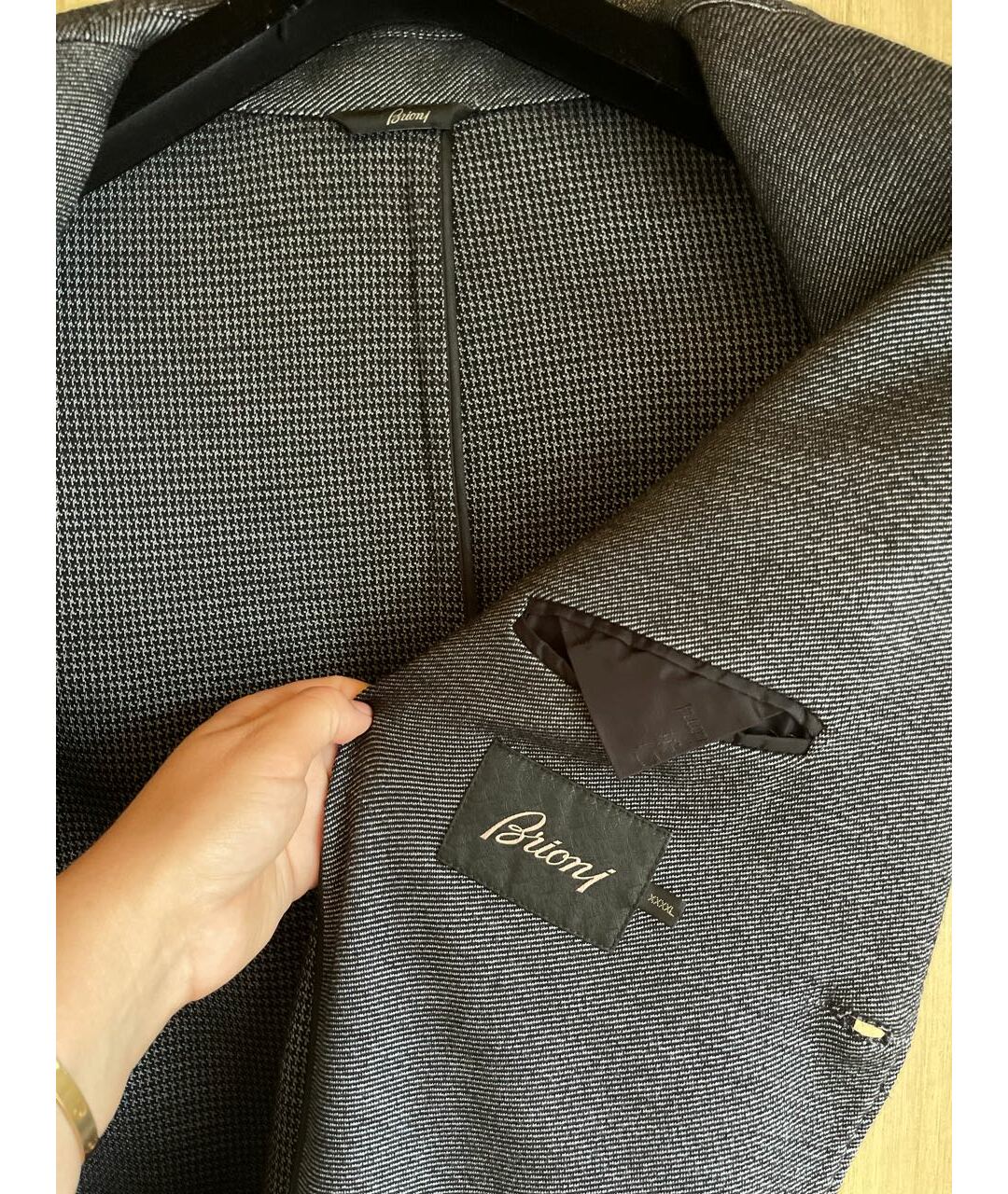 BRIONI Серый шерстяной пиджак, фото 7