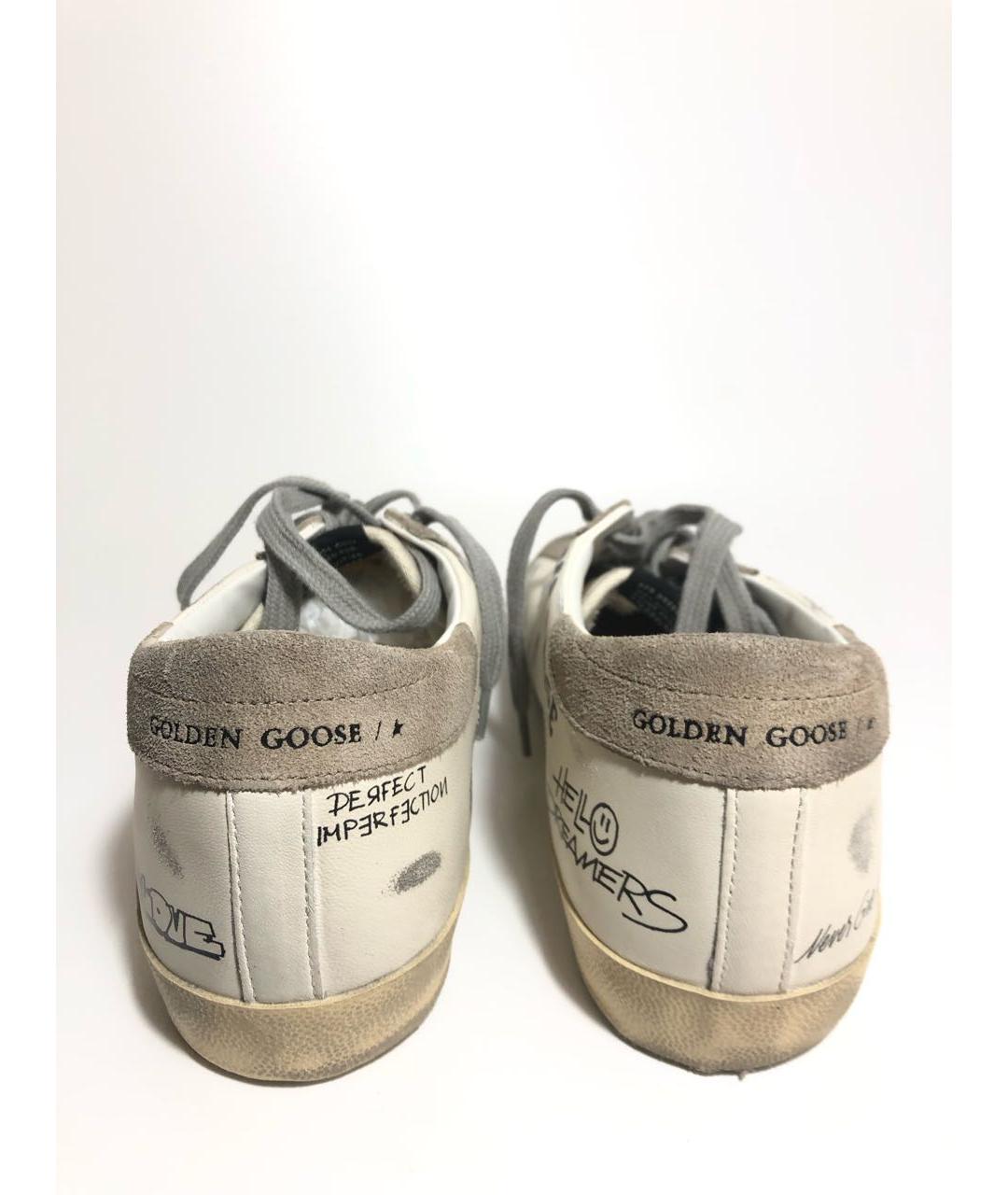 GOLDEN GOOSE DELUXE BRAND Белые кожаные кеды, фото 4