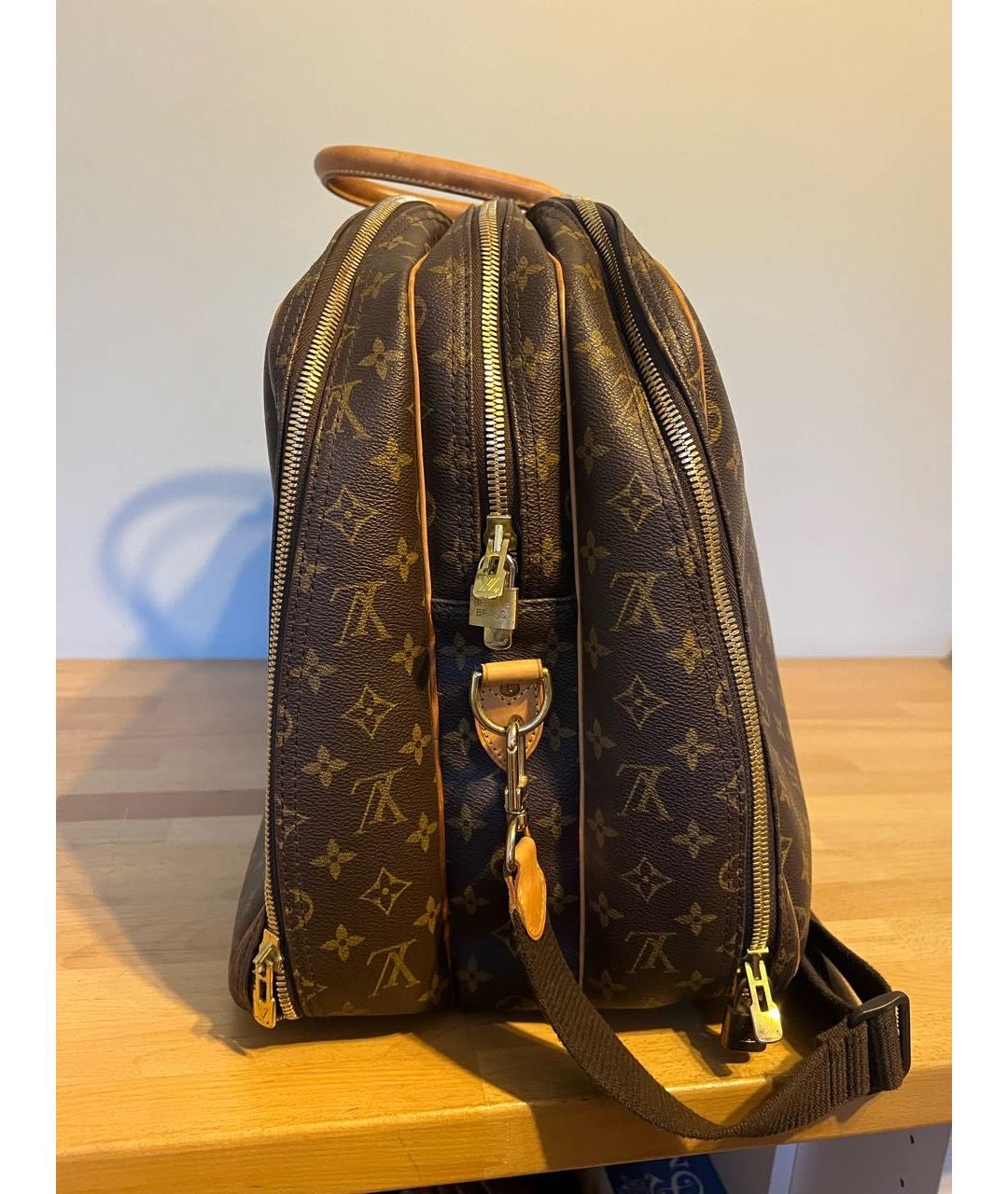 LOUIS VUITTON Коричневая дорожная/спортивная сумка из искусственной кожи, фото 3