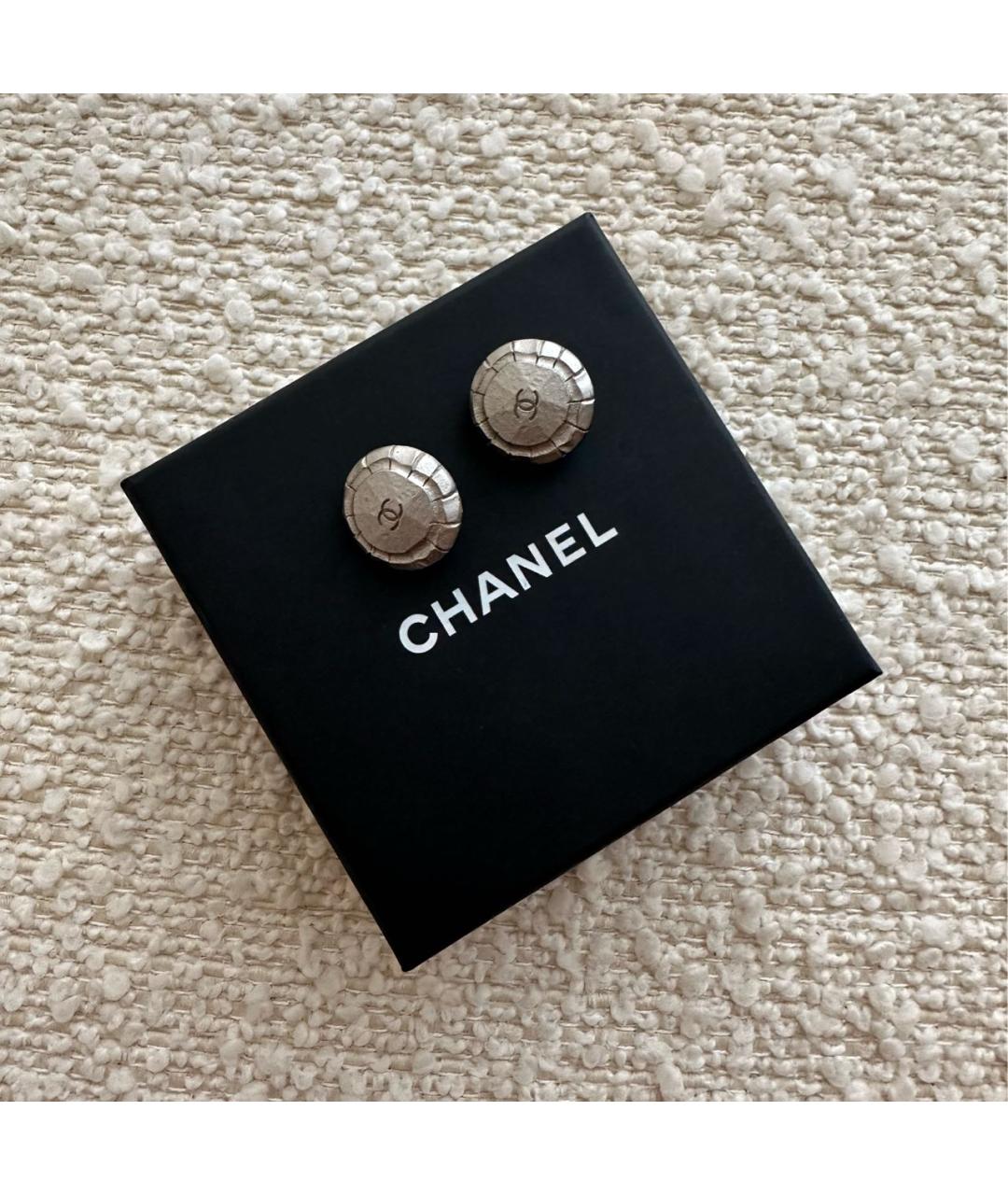 CHANEL Серебряные клипсы, фото 3