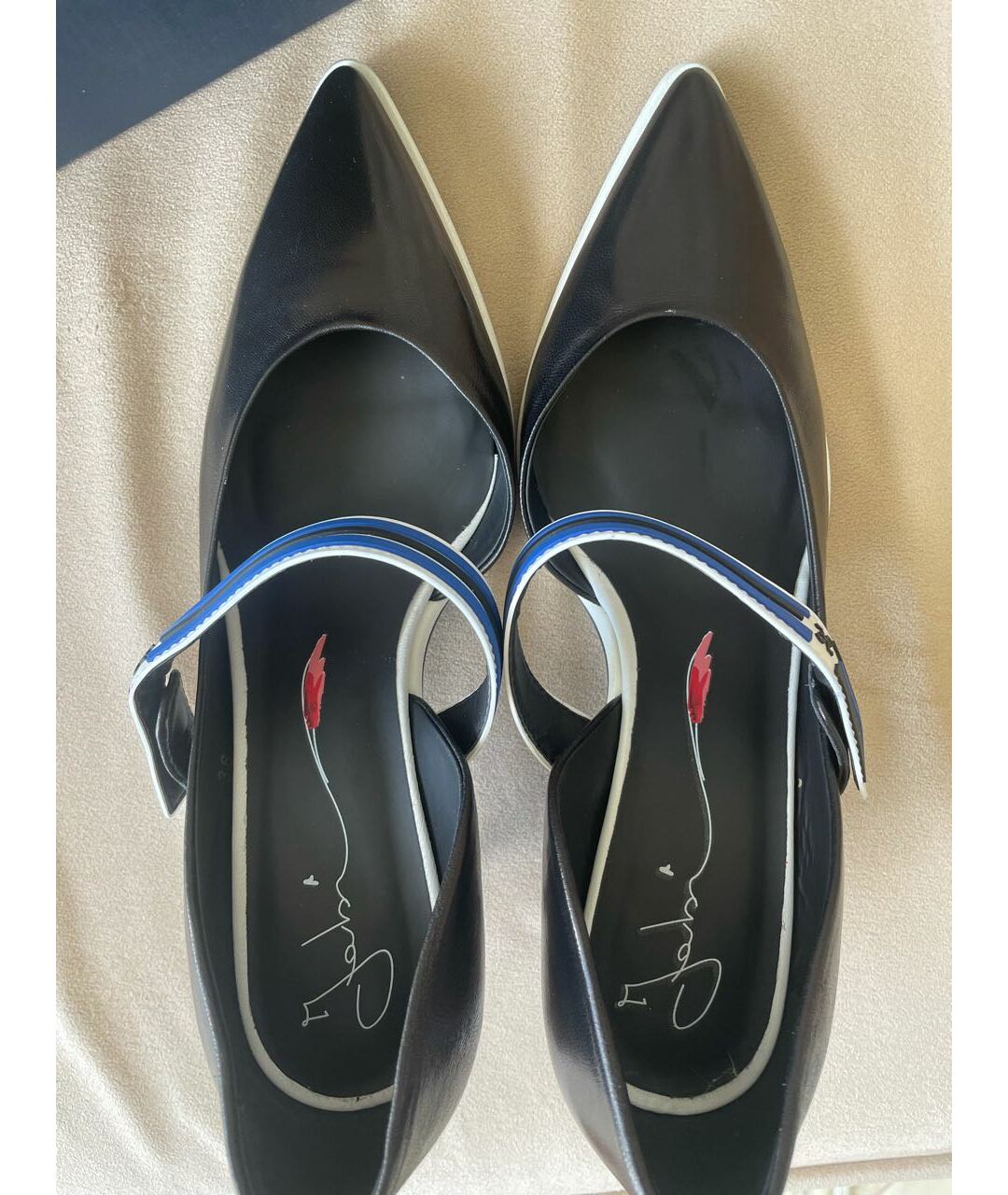 FABI Темно-синие кожаные туфли, фото 2