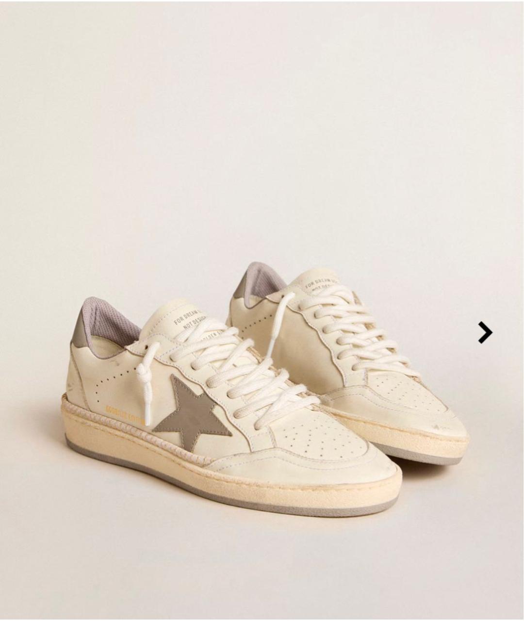 GOLDEN GOOSE DELUXE BRAND Белые кожаные кеды, фото 2