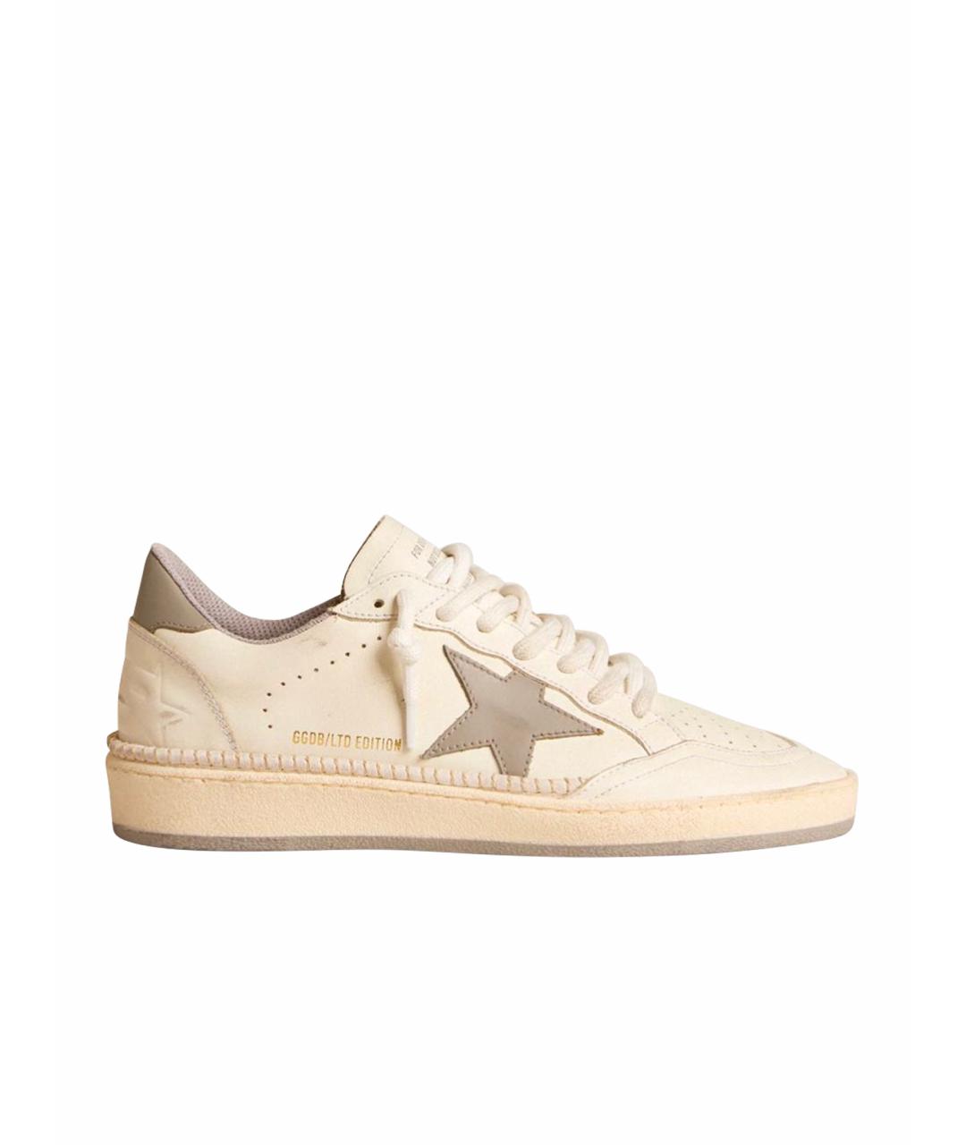 GOLDEN GOOSE DELUXE BRAND Белые кожаные кеды, фото 1