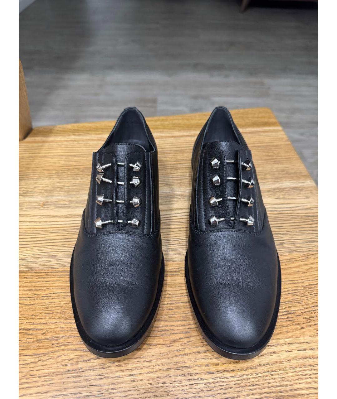 BALENCIAGA Черные кожаные лоферы, фото 2