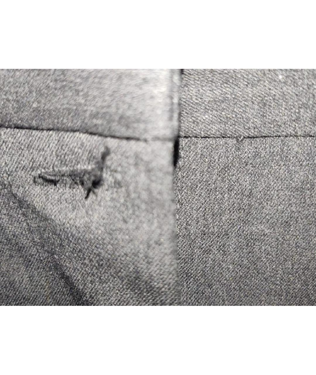 CELINE Серые полиэстеровые классические брюки, фото 6