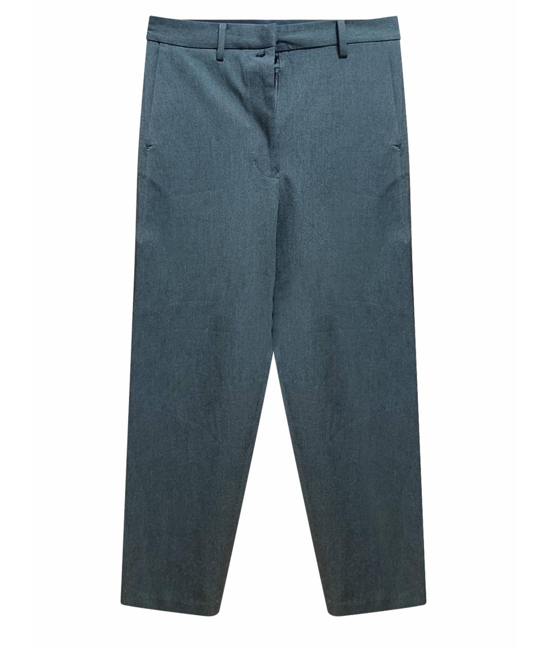 CELINE Серые полиэстеровые классические брюки, фото 1