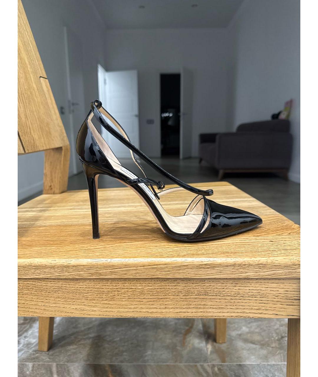 JIMMY CHOO Черные туфли из лакированной кожи, фото 6