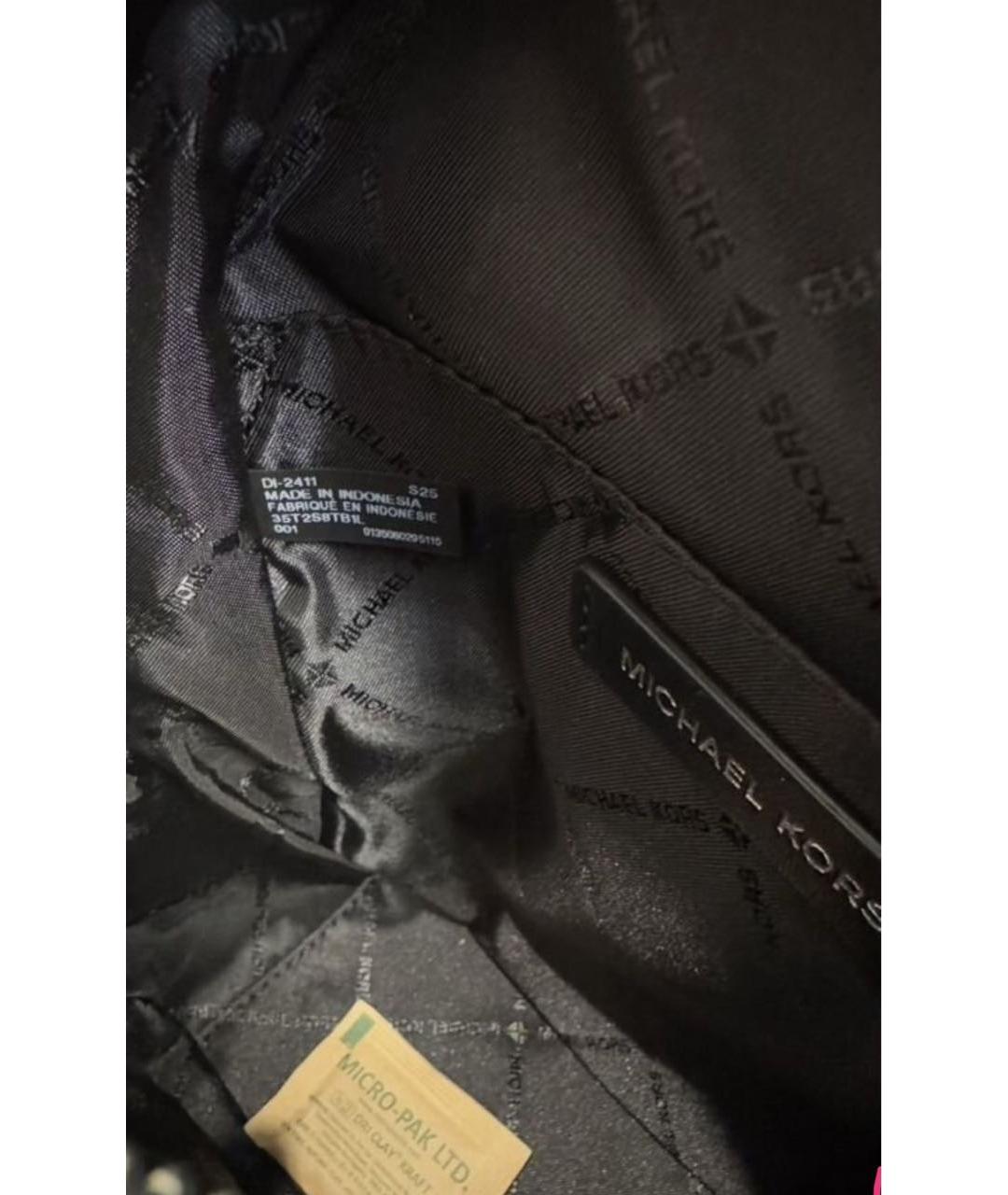 MICHAEL KORS Черный кожаный рюкзак, фото 6